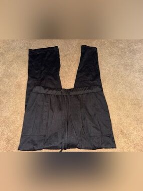 Lucky Brand Black Wide-Leg Pull-On Pants